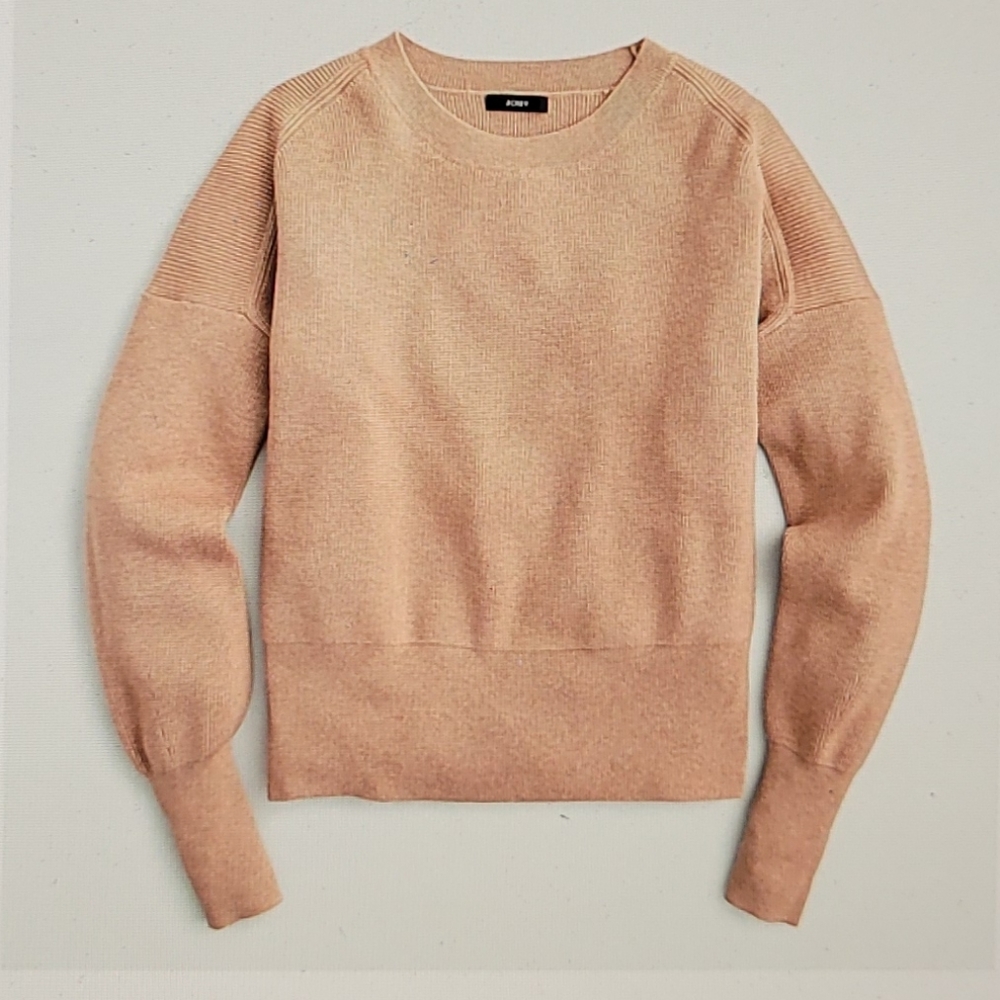 J. Crew relaxed balloon sleeve crewneck sweater
